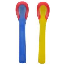 Kit 2 Colheres Termossensível Muda de Cor Bebê Infantil Para Introdução Alimentar IBIMBOO