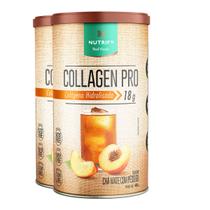 Kit 2 Collagen Pro Colágeno Hidrolisado Chá Mate com Pessêgo Nutrify 450g Kit 2 Collagen Pro Colágeno Hidrolisado Chá Mate com Pessêgo Nutrify 450g