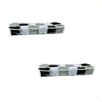 Kit 2 Colmeia Organizadora de Gavetas Transp 12 Nichos Duplo