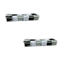 Kit 2 Colmeia Organizadora De Gavetas Transp 12 Nichos Duplo