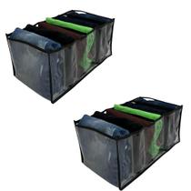 Kit 2 Colmeias Organizadoras de Gavetas Transp 6 Nichos GG2