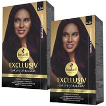 Kit 2 Coloração Creme Permanente Excllusiv Color Pratic Marsala Profundo 6.26 Haskell