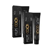 Kit 2 Coloração em Creme Permanente Felps Color 4.0 Castanho Base 60g Kit 2 Coloração em Creme Permanente Felps Color 4.0 Castanho Base 60g