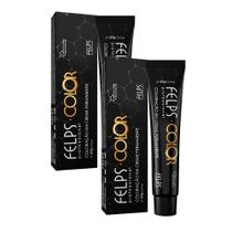 Kit 2 Coloração em Creme Permanente Felps Color 5.0 Castanho Claro Base 60g Kit 2 Coloração em Creme Permanente Felps Color 5.0 Castanho Claro Base 60g
