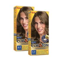 Kit 2 Coloração Niely Cor&Ton Louro Escuro 6.0 Kit 2 Coloração Niely Cor&Ton Louro Escuro 6.0