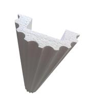 Kit 2 Coluna Grega Romana Isopor EPS Meia Cana para Igreja Altar Capitel Palco Teatro 20 cm