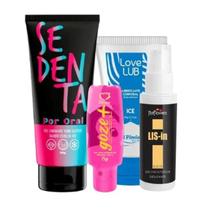 Kit 2 Com Anestésico LisIn Love Lub Neutro Goze E Sedenta Por Sexo