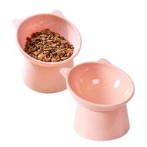 Kit 2 comedouro bebedouro elevado ergonômico para gatos e cães 300ml Kit 2 comedouro bebedouro elevado ergonômico para gatos e cães 300ml