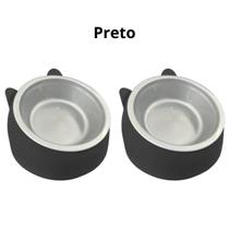 Kit 2 Comedouro ergonômico orelha gatinho 2 em 1 postura correta