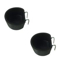 Kit 2 Comedouros Abecel 6 Litros fundo com Suporte