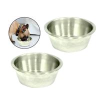 kit 2 Comedouros Elevados Alumínio Para Cães e Gatos Morapet