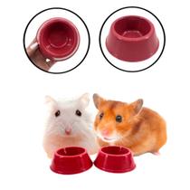 Kit 2 Comedouros Para Hamster Pet Roedores Tradicional