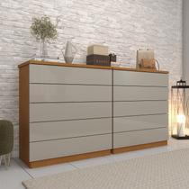 Kit 2 Cômodas 5 Gavetas Espresso Móveis Kit 2 Cômodas 5 Gavetas Espresso Móveis