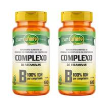 Kit 2 Complexo B - B1 B2 B3 B5 B6 B12 - 120 Caps Unilife