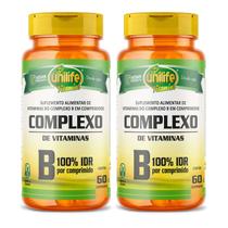 Kit 2 Complexo B Vitaminas 500mg 60 Comprimidos Unilife - Unilife Vitamins