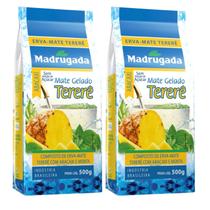 Kit 2 Composto de Erva-mate Madrugada Tererê Abacaxi e Menta 500g