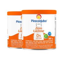 Kit 2 Composto Lácteo Zero Lactose Piracanjuba 380g Lata