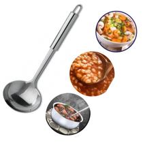 Kit 2 Conchas De Cozinha Feijão Utensilio Em Aço Inox 33cm