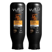 Kit 2 Condicionador Cabelos Cacheados 3A 3B 3C Hidratação Cachos Vult 325ml Kit 2 Condicionador Cabelos Cacheados 3A 3B 3C Hidratação Cachos Vult 325ml