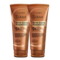 Kit 2 Condicionador Nutrição Nutri Óleos Poderosos Cabelos Secos 200ml Eudora Siàge Kit 2 Condicionador Nutrição Nutri Óleos Poderosos Cabelos Secos 200ml Eudora Siàge