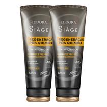 Kit 2 Condicionador Reconstrução Regeneração Pós Química Reparação Óleo de Coco 200ml Eudora Siàge Kit 2 Condicionador Reconstrução Regeneração Pós Química Reparação Óleo de Coco 200ml Eudora Siàge