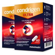 Kit 2 Condrigen Ultra Colágeno Tipo 2 + MDK Maxinutri 60 Cápsulas