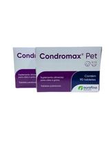 KIT 2 Condromax Pet 90 tablets suplemento alimentar para cães e gatos