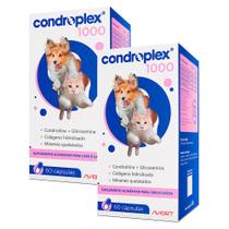 Kit 2 Condroplex 1000 para Cães e Gatos 60 Cápsulas
