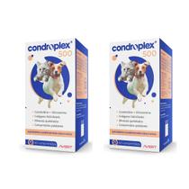 Kit 2 Condroplex 500 Suplemento Para Cães E Gatos 60 Comprimidos Kit 2 Condroplex 500 Suplemento Para Cães E Gatos 60 Comprimidos