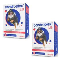 Kit 2 Condroplex Lb 120g Cães Cachorros 60 Comprimidos