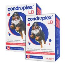 Kit 2 Condroplex Lb 120g Cães Cachorros 60 Comprimidos Kit 2 Condroplex Lb 120g Cães Cachorros 60 Comprimidos