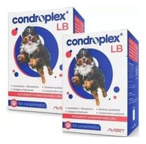 Kit 2 Condroplex Lb Suplemento Para Cães Cão Grande 120 Comp