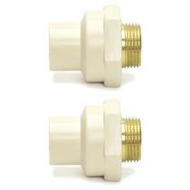 Kit 2 Conector 28mm 1 Polegada CPVC Água Quente Luva Oferta