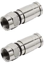 Kit 2 Conector F Rg6 Compressão Mxt