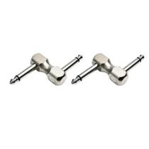 Kit 2 Conector P10 P10 Mono em Z Pedais de Guitarra Baixo