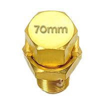 Kit 2 Conector Parafuso Fendido Split Bolt 70mm Latão Emenda Cabos
