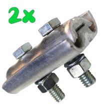 Kit 2 Conector Paralelo Bimetálico Tapit 50 à 120 para Conexão de Cabo Duplo