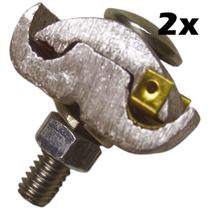Kit 2 Conector Paralelo Tapit Bimetálico Grampo 10 à 50mm Alumínio Cobre com 1 Parafuso