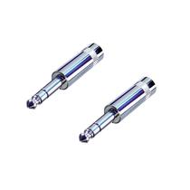 Kit 2 conector plug p10 stereo rean by neutrik 6mm nys202