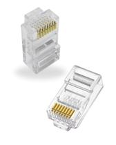 Kit 2 Conector RJ45 Macho 8 Vias Plug de Rede