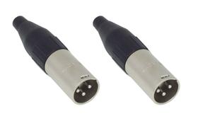 Kit 2 Conector Santo Angelo Xlr Linha 3 Polos Macho Sa2x