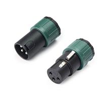 Kit 2 conector santo angelo xlr macho femea low profile par
