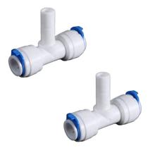 Kit 2 Conector União T Engate Rápido Pino 3/8" x 3/8" x 3/8" Alta Resistência