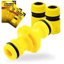 Kit 2 Conectores Engate Rápido Com Uniao Dupla Mangueira