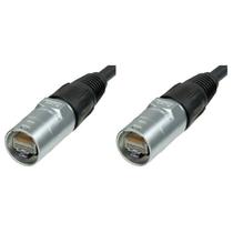 Kit 2 conectores ethercon plug xlr macho linha rj45 Kit 2 conectores ethercon plug xlr macho linha rj45