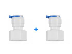 Kit 2 Conexão Reta C/ Engate 1/4 x Rosca Interna 1/2 Kit 2 Conexão Reta C/ Engate 1/4 x Rosca Interna 1/2