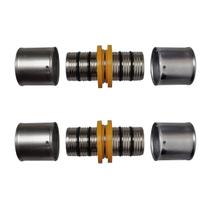 Kit 2 Conexão União de Tubos p/ Gás 16mm Pex Multicamadas