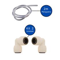 Kit 2 Conexões Engate Rápido 3/8 X 3/8 Chopp + 2m Mangueira Kit 2 Conexões Engate Rápido 3/8 X 3/8 Chopp + 2m Mangueira
