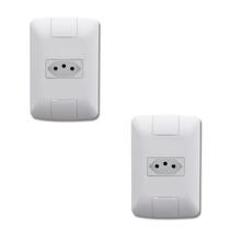 Kit 2 Conjunto 4x2 1 Tomada 2p+t Aria 20a/250v Tramontina Kit 2 Conjunto 4x2 1 Tomada 2p+t Aria 20a/250v Tramontina