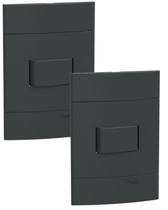 Kit 2 conjunto de interruptores simples cor grafite 10a 250v schneider